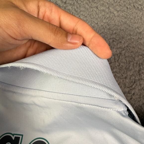 Lacoste Miami Open Tennis Polo Shirt Mens Large (5) Green Teal Snap Button - Picture 12 of 13